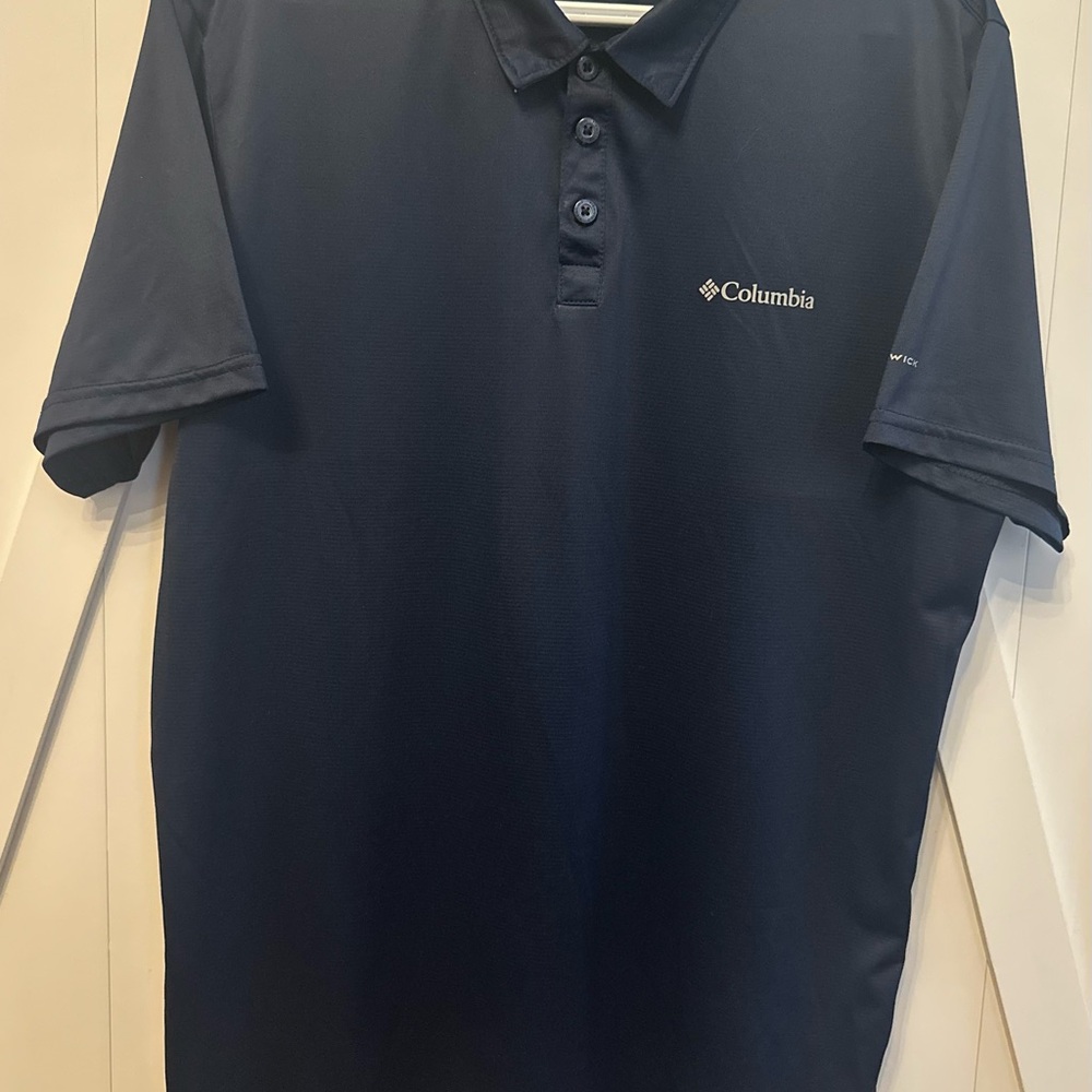 Columbia Men's Deep Blue Polo Shirt - Picture 4 of 4